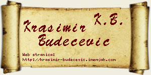 Krasimir Budečević vizit kartica